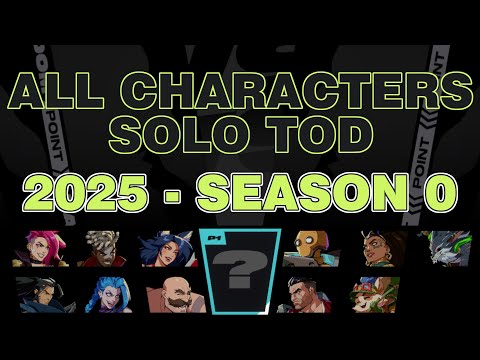 All 11 Characters Solo TOD Combo - 2XKO Season 0!