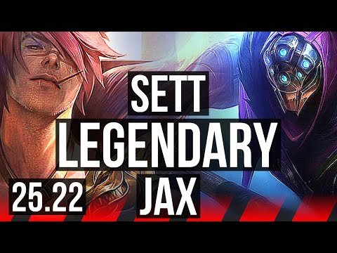 SETT vs JAX (TOP) | 10 solo kills, Legendary, 900+ games | KR Master | 25.22