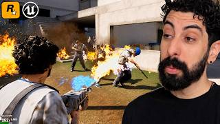 Criei um LANÇA-CHAMAS estilo GTA usando Unreal Engine 5.8 🔥🔫
