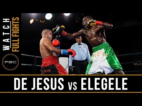 De Jesus vs Elegele FULL FIGHT: January 31, 2015 - PBC on Bounce