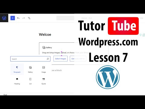 Wordpress com Lesson 1 Sign Up for Wordpress com