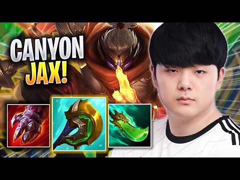 CANYON IS READY TO PLAY JAX! - DK Canyon Plays Jax TOP vs Rumble! | Season 2023