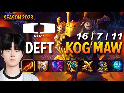 DK Deft KOG'MAW vs KAI'SA ADC - Patch 13.17 KR Ranked
