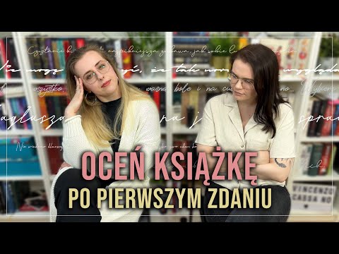 🤓Oceń książkę po pierwszym zdaniu 🤓@BoyMeetsBooks