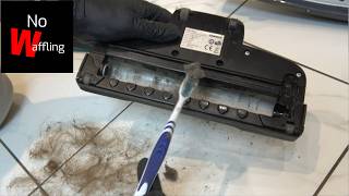 How to CLEAN REMOVE HAIR From Rotating Brush Leifheit Regulus PowerVac 2 in 1 - Beginners guide