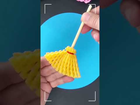 水果網不要扔，兒童貼畫創意手工，和孩子來做吧！ #手工 #diy