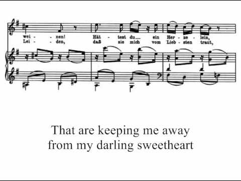 Brahms, Gold überwiegt die Liebe, op. 48 n. 4 (1868)