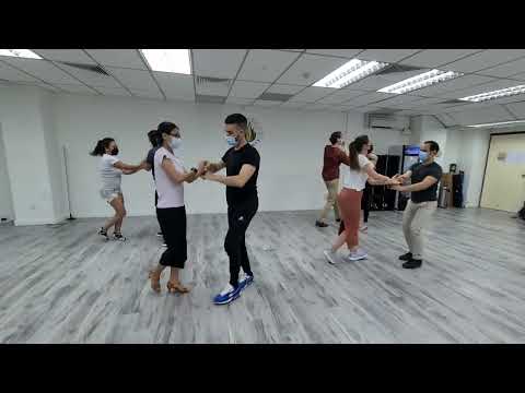 Caliente Dance Studio Singapore Salsa social combo class demo to Tony Velardi - Topanga