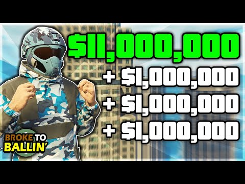 Making $11,000,000 in ONE DAY was painful... | Broke to Ballin' #37 - GTA Online E&E