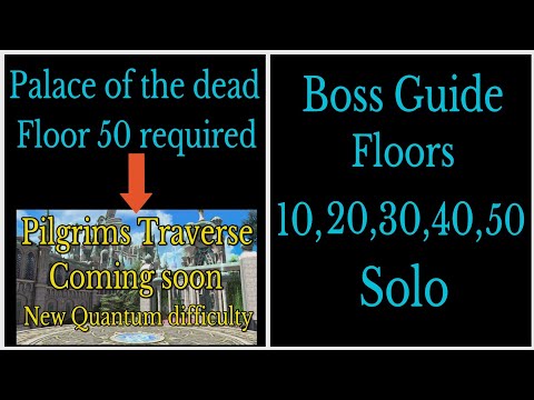 Palace of the dead floor 1 to 50 solo boss guide