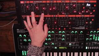 Video thumbnail for Black Corporation ISE-NIN versus Roland System 8 Jupiter 8 plug out by MIDERA