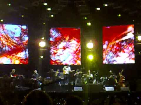 Bajofondo creamfields 2008 con Gustavo Cerati