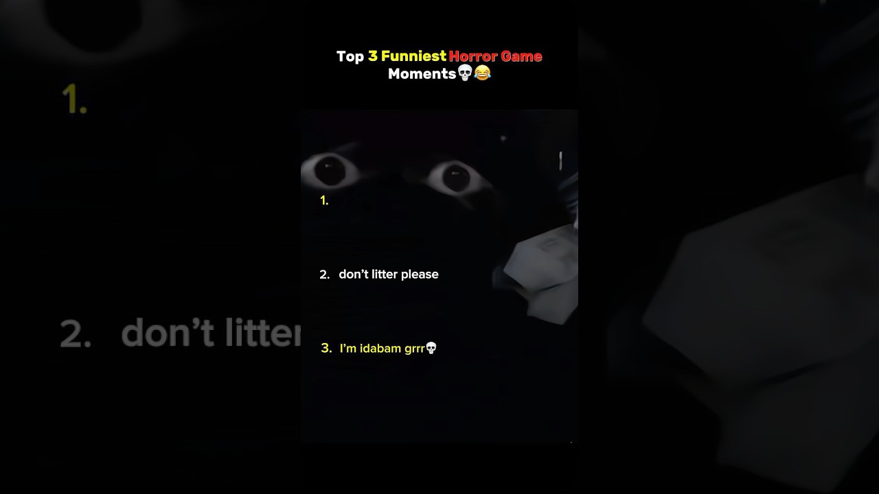 Top 3 Funniest Horror Game Screams (Bro got a whistle voice😭💅) #horrorgame #horrorgameplay #funny
