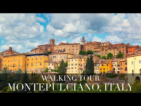 Walking Tour ITALY, MONTEPULCIANO Part 1 | Прогулочный тур | Wanderung | 徒步旅行
