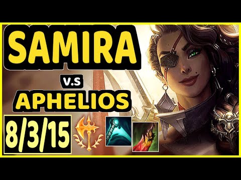 CODY SUN (SAMIRA) vs APHELIOS - 8/3/15 KDA BOTTOM ADC CHALLENGER GAMEPLAY - NA