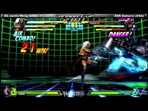 Canada Cup Gaming 2011 MVC3 EG Justin Wong USA vs XSK Samurai USA