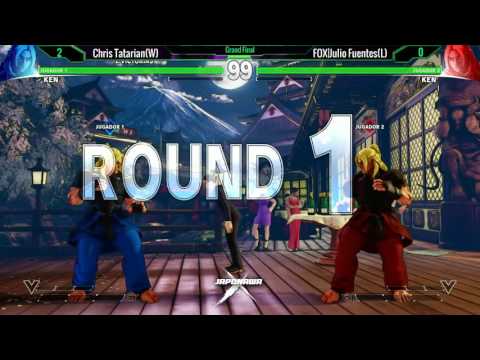 SFV Top 8 Japonawa X Grand Final - Chris Tatarian VS FOX Julio Fuentes (21/21)