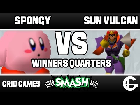 Spongy (Kirby) VS Sun Vulcan (Falcon) | Grid Smash 64 Weekly 32 | Winners Quarters