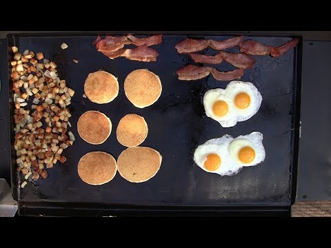 Camp Chef FTG600 flat top griddle breakfast Jan 2019