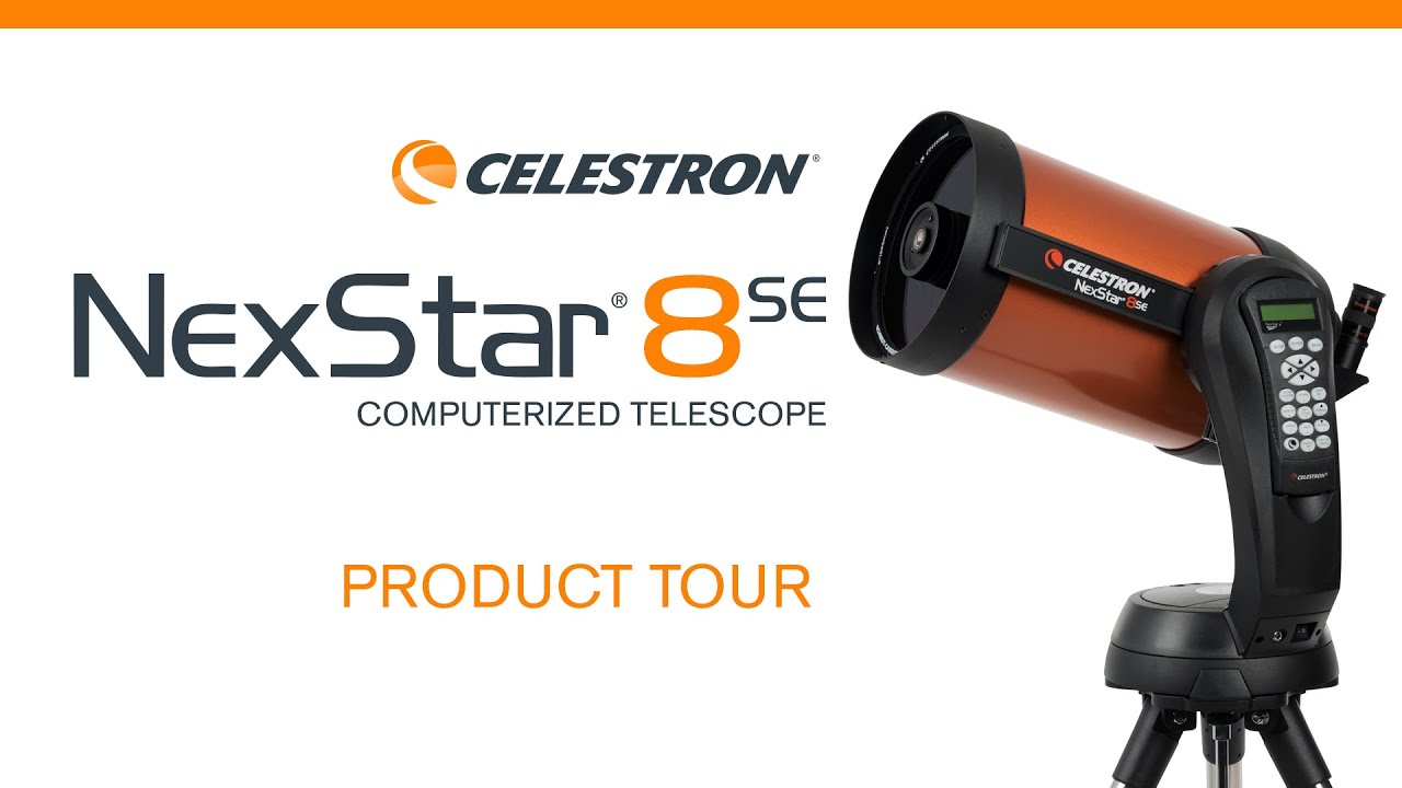 Telescopio Celestron NexStar 8SE Schmidt-Cassegrain 203/2032 Mm, Montatura Computerizzata, Treppiede Incluso, Arancione