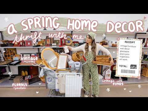 THRIFTING SPRING HOME DECOR! cute home finds for those springtime vibes 🌷