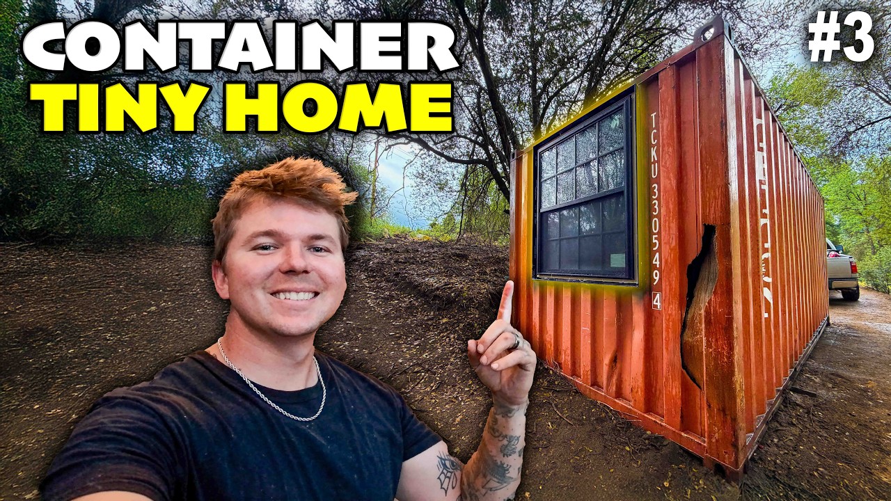With Home Prices Sky High, I'm Building A Container Tiny Home! #3