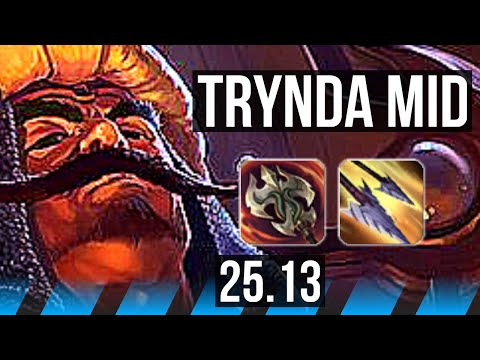 TRYNDAMERE vs ZED (MID) | NA Master | 25.13