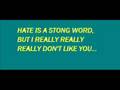 Hate (I really don't like you)-Plain White T's ...