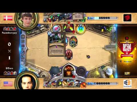 Numberguy vs. DTwo Losers Final - Mad Catz Battle of the Best Hearthstone Cup #1 - by LeaseWeb
