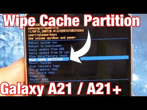 Galaxy A21 / A21+ How to Wipe Cache Partition (can fix Laggy or Slow Phone too)