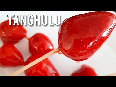 HOW TO MAKE TANGHULU // Candied Strawberries