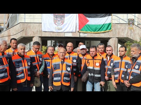 مسير بلدية غزة الذي نظمته تلاحما مع شعبنا