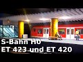 Modelleisenbahn H0 - Neuer S-Bahn Tunnelbahnhof mit ET 423 und ET 420