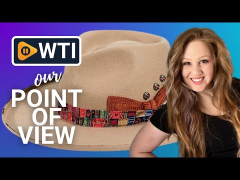 Fedora Hats for Women Vintage Wide Brim Hat Western 100% Australian Wool Pencil Brim Felt Panama Hat Medium Camel+feather - WTI product video review