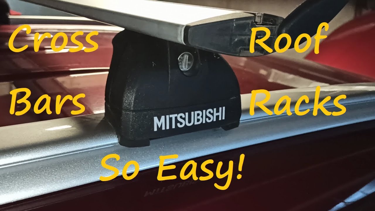 7. Fitting 2nd Hand Mitsubishi (Thule Wingbar) Roof Racks / Cross Bars. It's Easy! My Pajero Sport