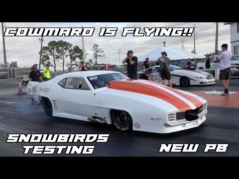 WE ARE FLYING!!! Snowbirds Outlaw Promod testing with PARTY TIME Racing!