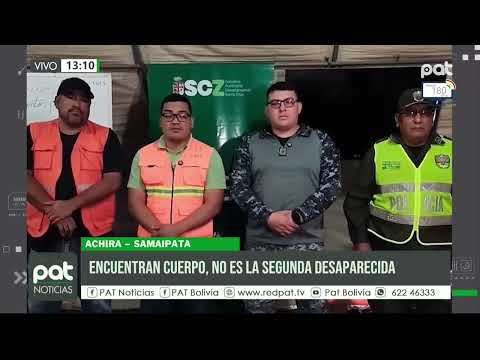 Rescatistas hallan un segundo cuerpo en río de Samaipata no reportado