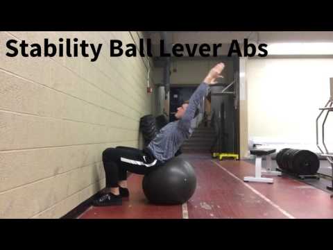 Stability Ball Lever Abs