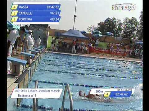 Serie 5 dei 400 Stile Libero  Assoluti Maschi Master - 11 Memorial Andrea Bettiol