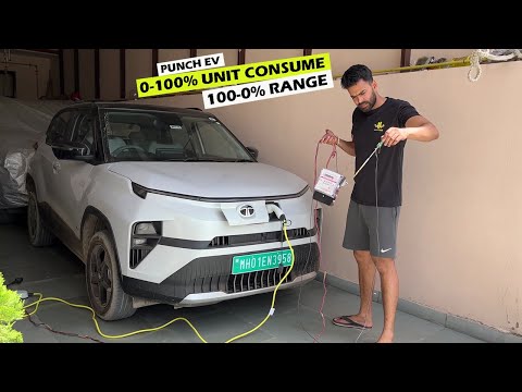 *0-100% Time & Charging Cost* Tata Punch EV | True Range Test With AC