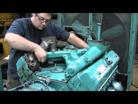 Reassembling The Big V8 Roiline H884 Onan 140 Generator Pt.2