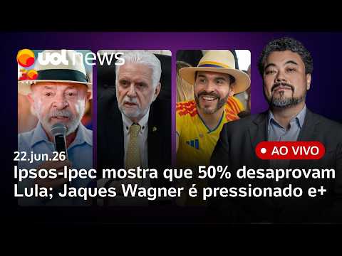 Lula tem 50% de desaprovação em pesquisa; Jaques Wagner resiste à saída; eleição na Colômbia e+