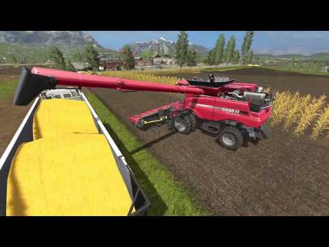 Farming Simulator 17 เก็บเกี่ยวผลผลิตด้วย New Holland CR10.91 & CASE HI 9230