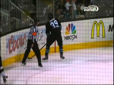 Mike Richards spears Logan Couture