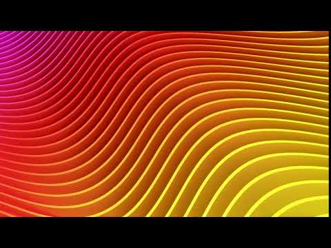 Background video rows of colorful red and yellow stripes waving and swaying seamless loop geometric