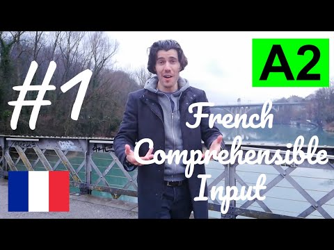 Learn French in 2022 🇫🇷  A2 #1 "Petite histoire sous la pluie" (A2 level - elementary)  (fr/en sub)
