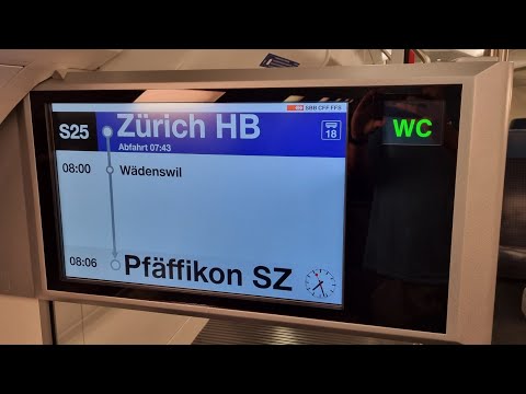 ZVV Ansage im FVD Begrüssung in der S25 nach Pfäffikon SZ