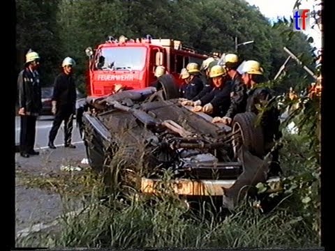 Stuttgart FD / Feuerwehr Stuttgart: FIRST DUE MVA / VU-Schwer, 03.08.1991.