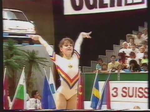 Christina Bontas (ROM) - Europeans 1989 - Horse Vault Final