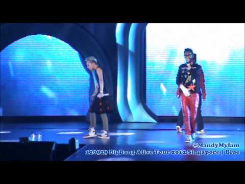 120929 BigBang Alive Tour 2012 Singapore - Blue (G-Dragon Fancam)